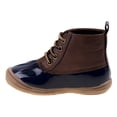 thumbnail image 3 of Smart Step Unisex Lace-Up Ankle High Hi-Top Duck Boots - Navy, 5, 3 of 5