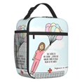 thumbnail image 2 of Enfermera En Apuros Doctor Nurse Medical Insulated Lunch Bag for Women Waterproof Cooler Thermal Lunch Tote Office Picnic Travel, 2 of 5
