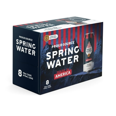 Proud Source Spring Water, 8 pack - 16 oz Cans