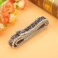 thumbnail image 4 of XingJian LLC 15mm Gray Diamond Mesh Wrap Roll - Sparkling Crystal Rhinestone Ribbon Decoration, 4 of 10