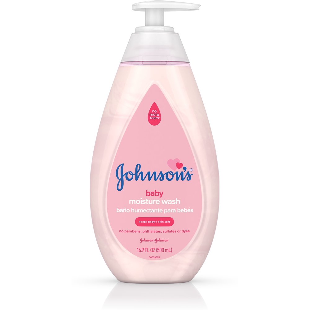 2 Pack JOHNSON'S Gentle Baby Body Moisture Wash, Tear Free, Sulfate Free 16.9 oz