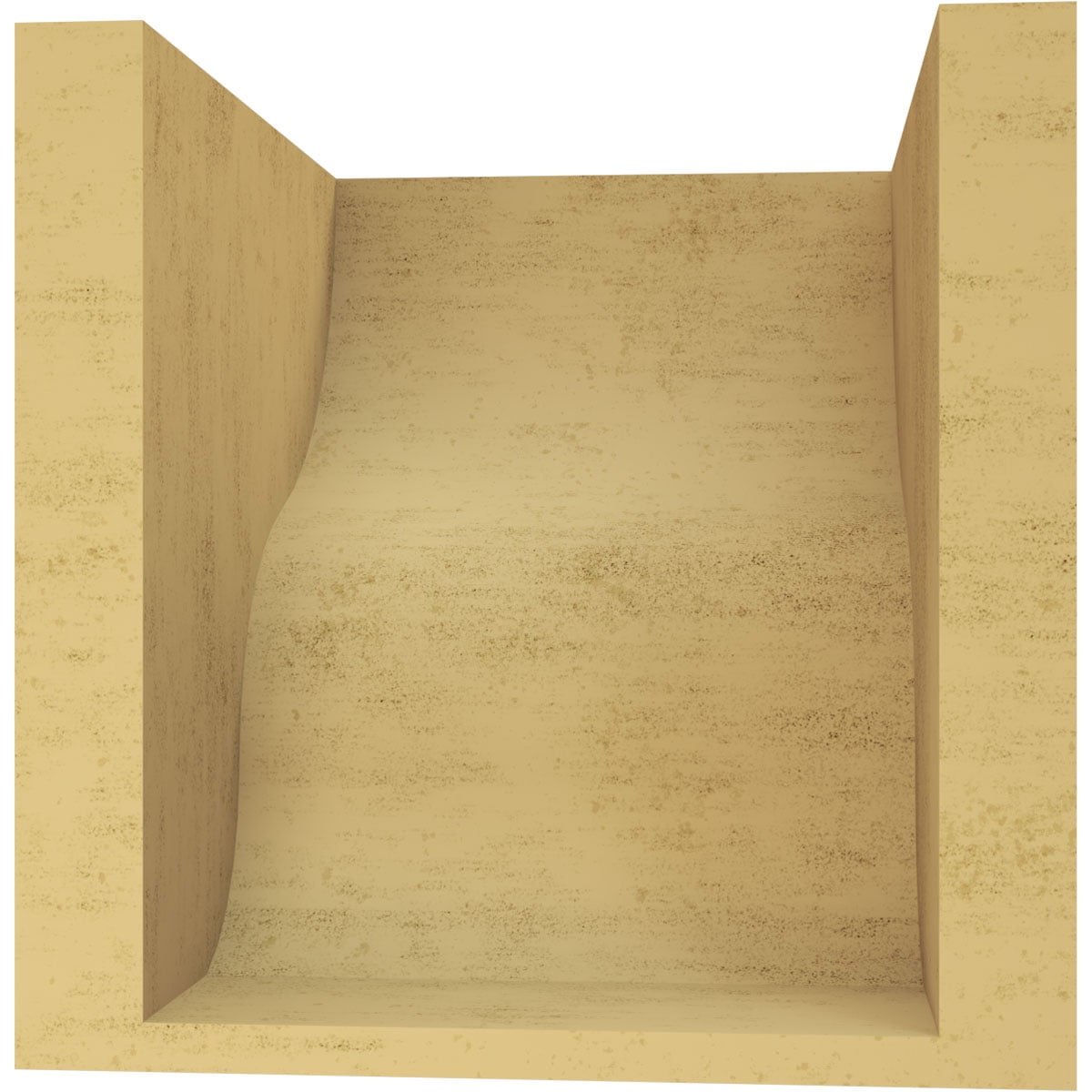 8"W x 8"D x 8"H Wide Greensboro Rough Cedar Woodgrain TimberThane Corbel, Primed Tan