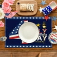 thumbnail image 5 of JoyMoreHome 4th of July Patriotic America Memorial Day Independence Day Placemats Set of 4 Table Mats Decorations, 5 of 6