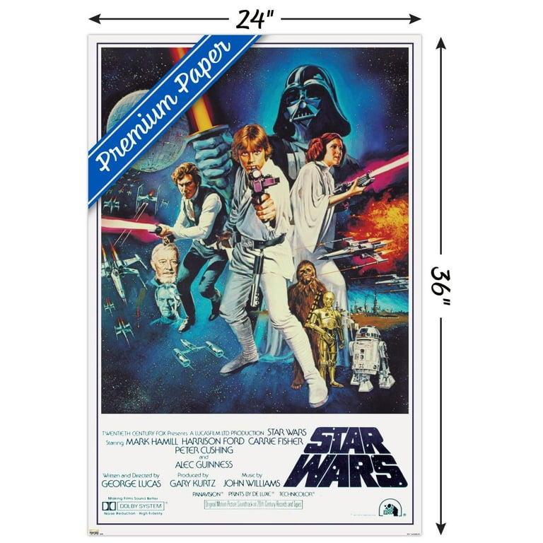 24X36 Star Wars: A New Hope - One Sheet Wall Poster, 24