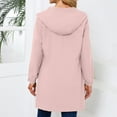 thumbnail image 5 of FUZHIQ Rain Jacket Women Waterproof Lightweight Jacket Long Hooded Water Coat for Outdoor Hiking And Daily Wear Comfortable Pockets, 5 of 8