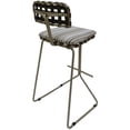thumbnail image 3 of Outdoor/Indoor Metal Pub Set - Nikki 30" Stool -Beige Striped Fabric-Beige Frame, 3 of 4