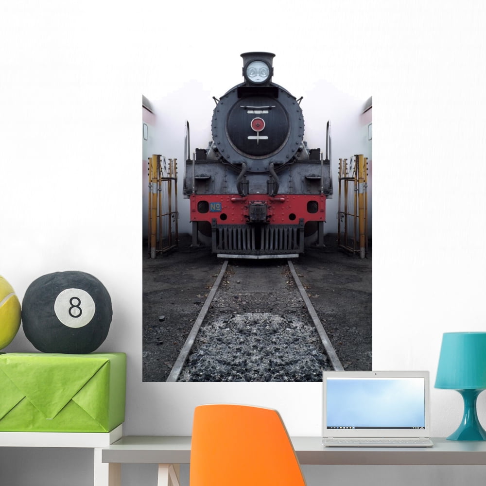 Old Steam Train Wall Mural by Wallmonkeys Peel and Stick Graphic (36 in ...