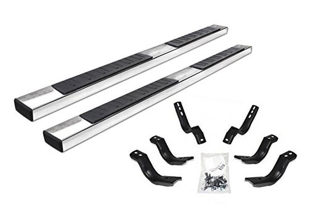 Go Rhino 6862404387PS 6" OE Xtreme II Side Steps with Mounting Brackets Kit - Diesel For 15-19 Sierra 2500 HD, Silverado 3500 HD, Silverado 2500 HD, Sierra 3500 HD (Crew Cab Pickup)
