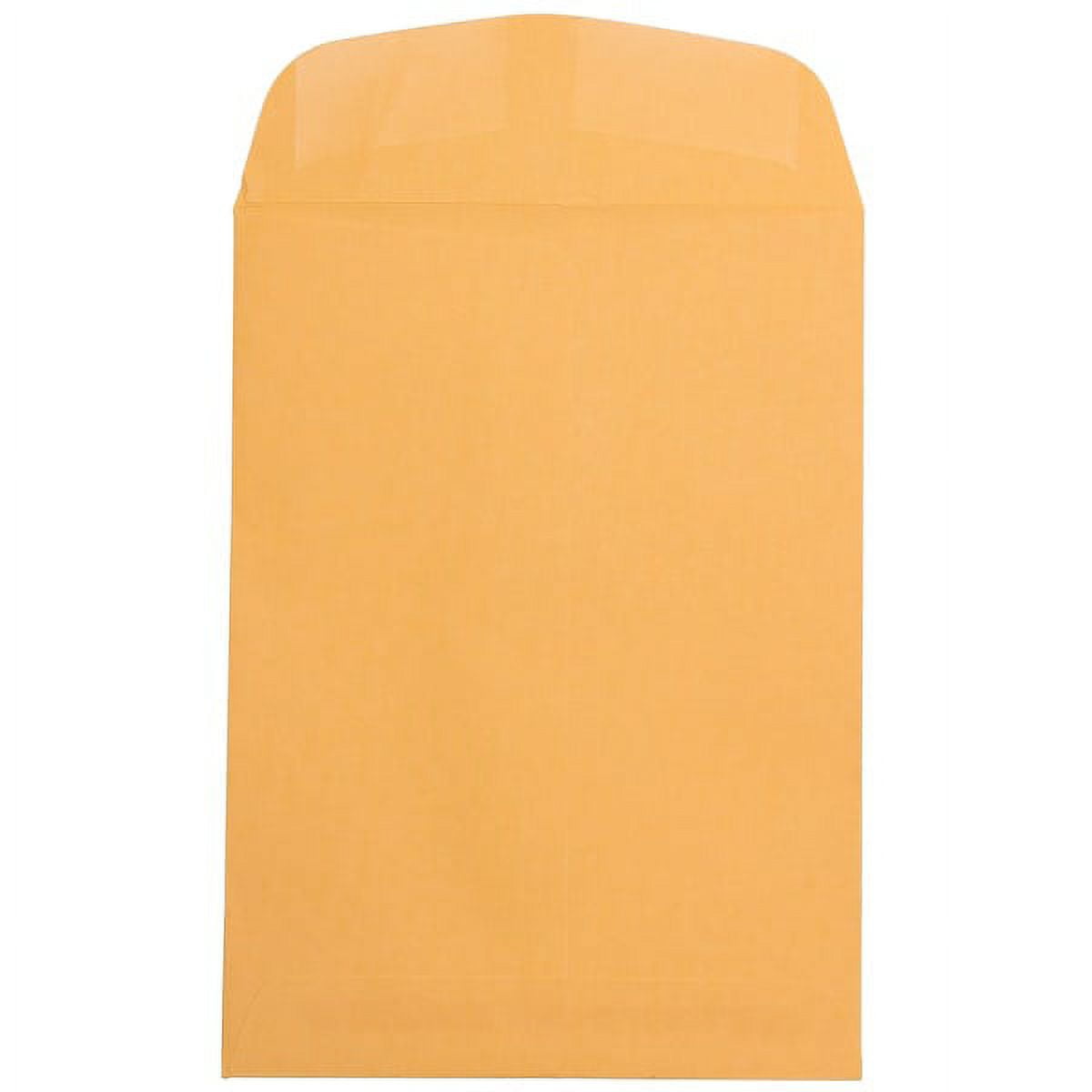 JAM Paper #7 Coin Envelopes with Peel and Seal Closure, 3-1/2" x 6-1/2", White, 50 Per Pack