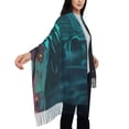 thumbnail image 5 of Cauagu Lost Golden Key Print Women Wrap Shawl tassels Scarves Retro Scarf 77.6"X28.3", 5 of 8