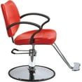thumbnail image 2 of FDW Classic Hydraulic Barber Chair, for Salon Beauty Spa Haircutting Hair Styling, Barber Shop Equipment, Heavy Duty Frame (Red), 2 of 3