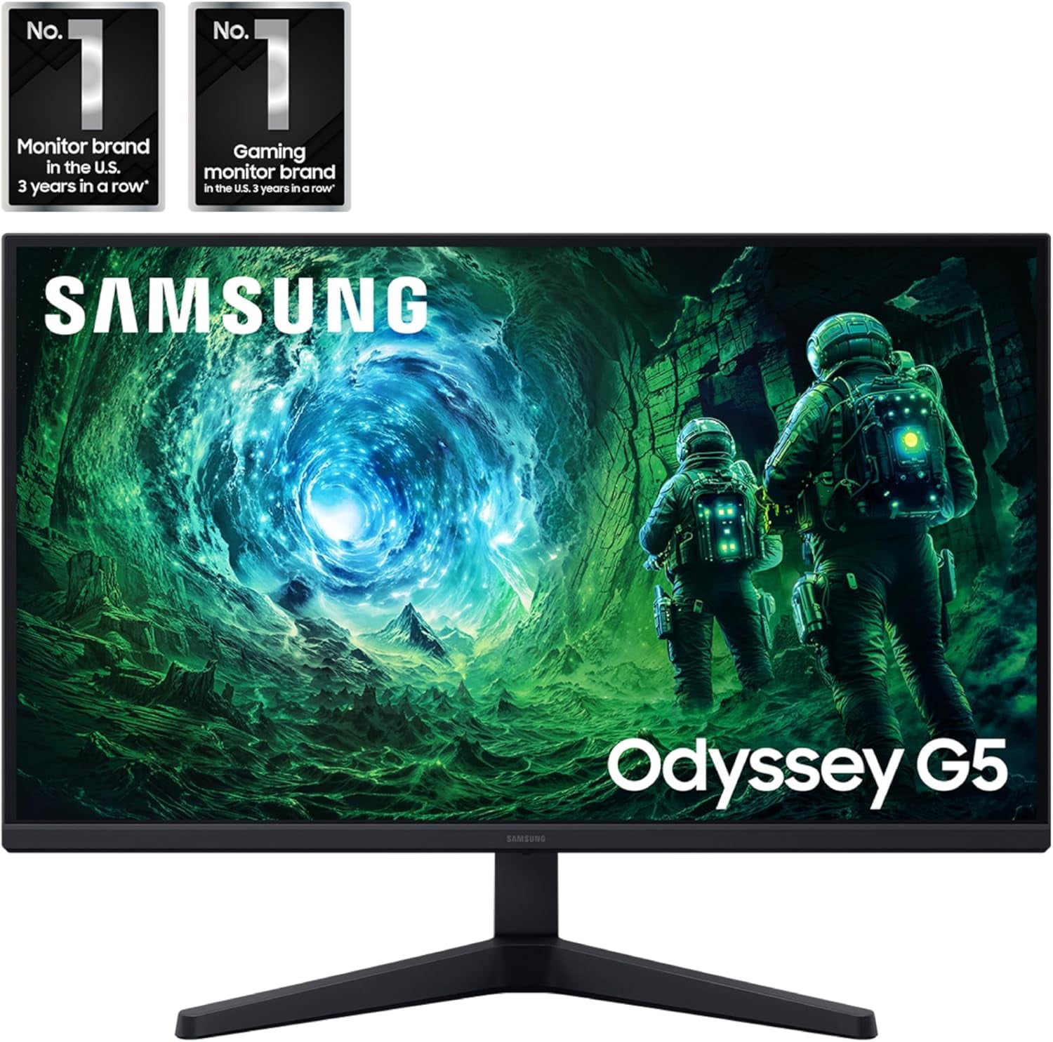 27” Odyssey G5 G53F QHD Resolution Gaming Monitor, HDR10, 200Hz Refresh Rate, IPS Panel, AMD FreeSync™ Premium, Black Equalizer, Auto Source Switch, LS27FG532ENXZA