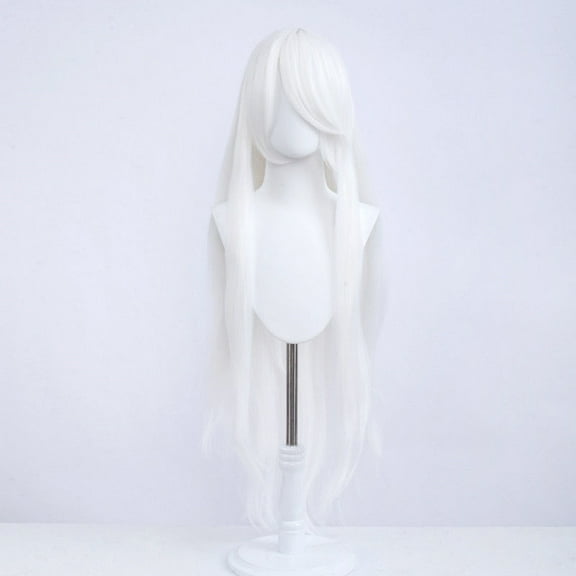 XmhyTop Universal Anime Cosplay Wig, 40 Inch (100cm) Long, Great for Party, Daily Use, Festivals & Anime Game Characters, White