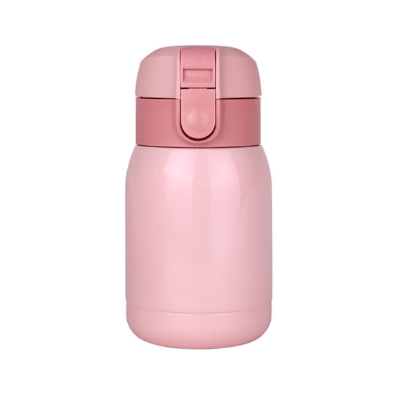 Zeiyignr Water Bottle Small Stainless Steel Thermoses, Insulated Vacuum, Leak Proof, Keeps Drinks Hot/Cold, Ideal for Coffee, Beverage, Water Pink
