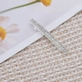 thumbnail image 5 of Unique Bargains 1 Pc Hair Barrettes Grace Crystal Spring Clip Hairpin 2-Row Barrette Clip Silver Tone, 5 of 5