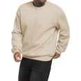thumbnail image 2 of KISSMODA Men's Crewneck Sweatshirt Casual Long Sleeve Sweat Shirts Comfy Basic Winter Pullover Shirt, 2 of 4