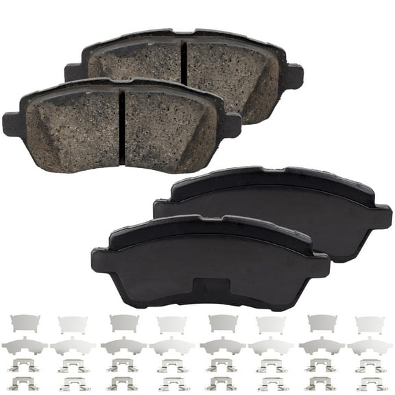 Brake Pad Set Compatible with 2011-2019 Ford Fiesta 4Cyl 3Cyl 1.6L 1.0L Front