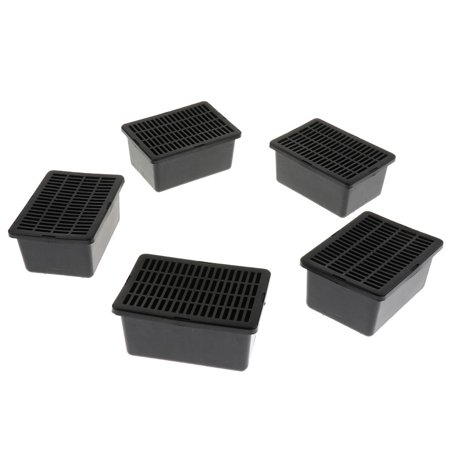 5 Pcs Reptiles Feeding Container Breeding Tanks Box Case for Turtle/Geckos/Crickets/Snails/Hermit Crabs/Baby Tortoise