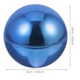 thumbnail image 2 of LABELEPH Reflective Gazing Ball Colored Blue Stainless Steel Sphere for Garden Safety Warning at Night 1Pack, 2 of 8