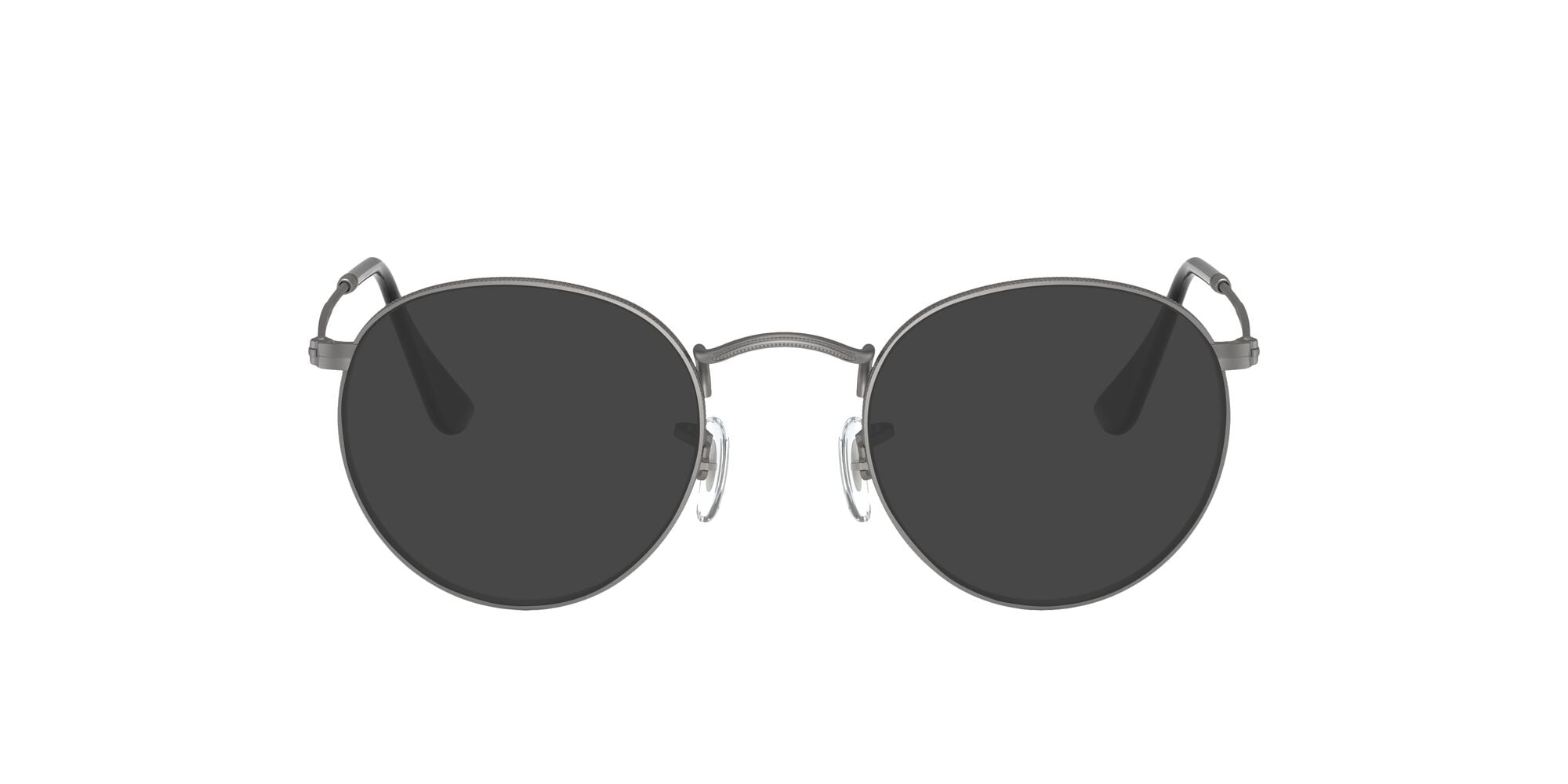 Ray-Ban Unisex Size 53 Round Metal Eyeglasses, Matte Gunmetal/Demo Lens