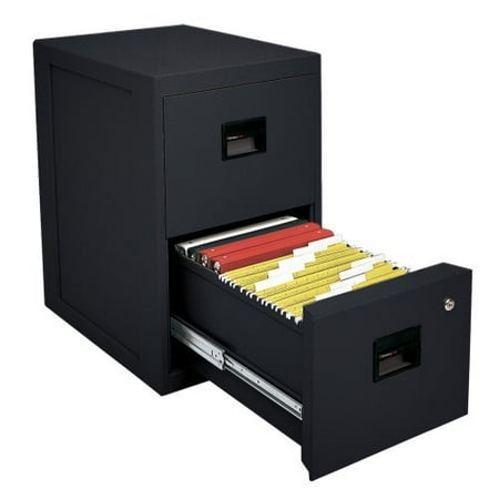 SentrySafe 2-Drawer Black Fireproof Cabinet