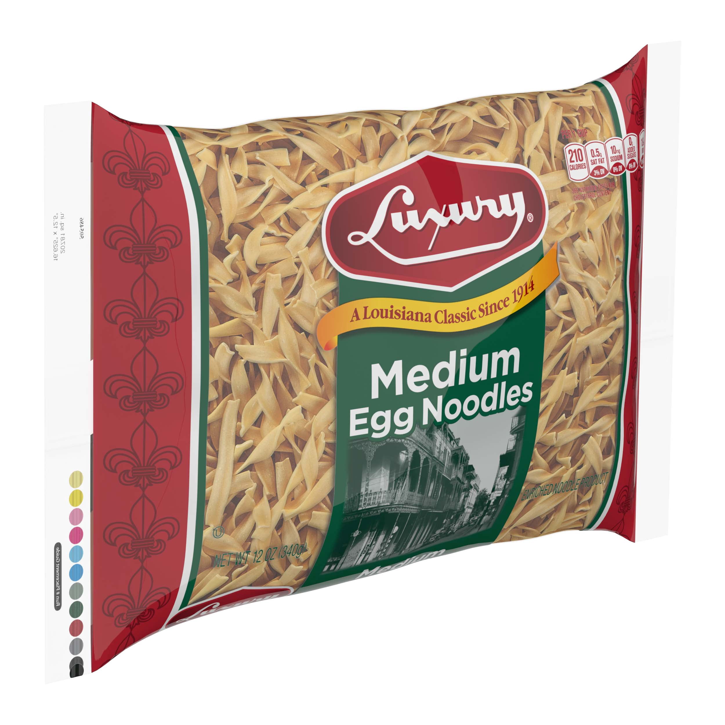 (3 pack) Luxury Medium Egg Noodles, 12-Pack (12 oz Each) – Enriched Pasta for Soups, Stroganoff, and Classic Recipes