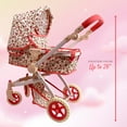 thumbnail image 5 of The New York Doll Collection Convertible Combo Baby Doll Stroller for Toddlers, Girls, Boys - Floral, 5 of 7