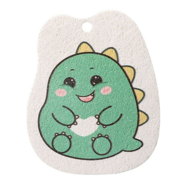 Dish Cloths, 1 Pcs Non-Stick Compressed Wood Pulp Sponge Cartoon Dish Cloths Reusable Sponge Cleaning Cloths Wipes Absorbent Dish Cloth Quick Drying Cleaning Towels for Counters Home Bar
