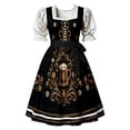 thumbnail image 3 of Women's Sleeveless Dress with Apron Oktoberfest Dirndl Bavarian Festival for Themed Events and Halloween Party, 3 of 5