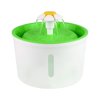 Topchances 54 oz. Pet Fountain, Automatic Dog Cat Water Fountain, Pet Drinking Bowl Filter, Visible Water Level, Filters included(Green, without Mat)