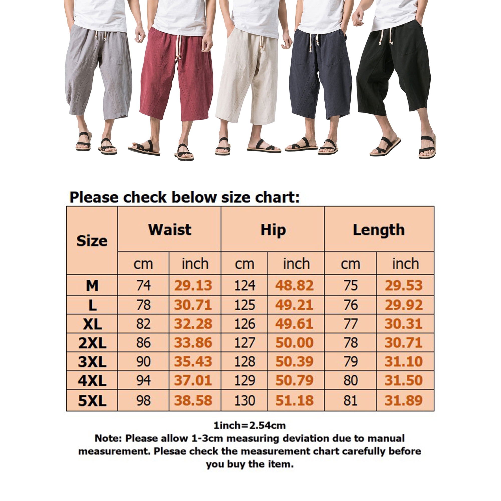 Capri pants hombre deals