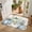 White, variant on Oval Door Mat 20"x31.5", Spring Floral Absorbent Non Slip Front Door Mat, Summer Daisy Botanical Flowers Diatomaceous Entryway Rug for Indoor Patio Living Room Kitchen Door Entrance