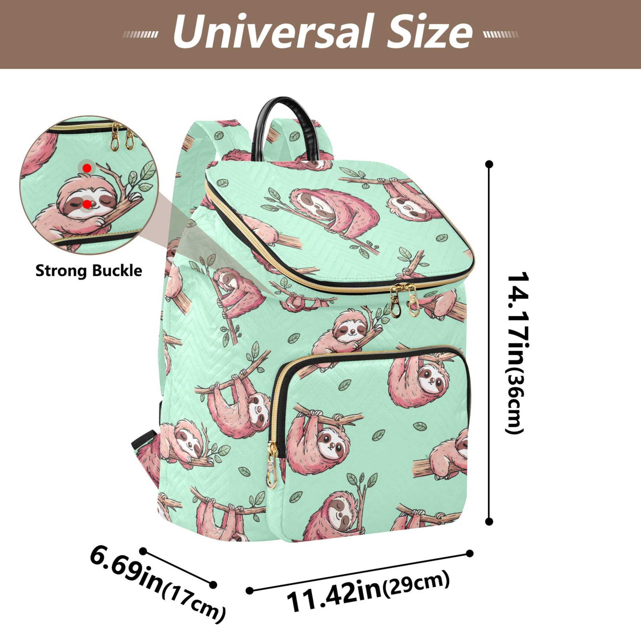 ALAZA Funny Sloth Travel Backpack Laptop Bag Large Capacity Daypack
