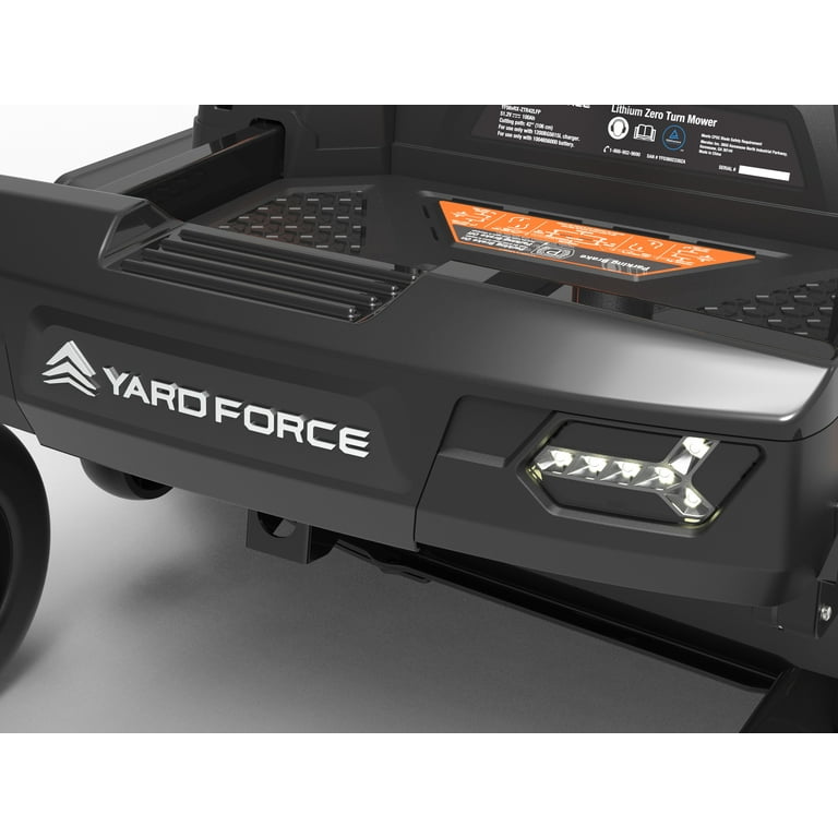 Yard Force YF56vRX 42-Inch Zero Turn Mower, Battery Powered, 3-in