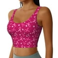 thumbnail image 2 of Fuzoiu Breast Cancer Awareness6 Print Women's Sports Vest,U-Back Sports Tank,Gym Vests,Athletic Sleeveless Shirts,Exercise Undershirts,Yoga, Gym, and Dance Wear-Medium, 2 of 8