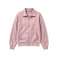 thumbnail image 2 of Women's Waffle Knit Zip-Up Jackets Fall Lapel Collar Long Sleeve Fashion Going Out Casual Loose Coats S-XXL, 2 of 6