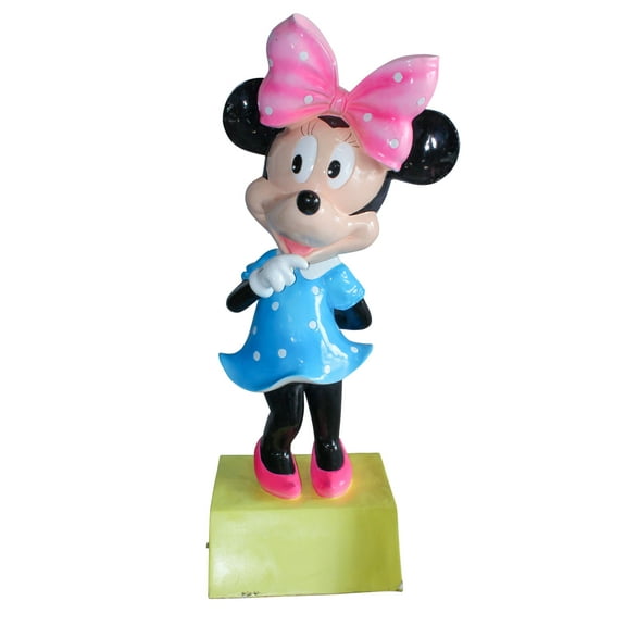 Nifao Large Cartoon Mouse Character Statue With Hands On Hips – Outdoor Garden Decor Sculpture, 22"L x 29"W x 70"H