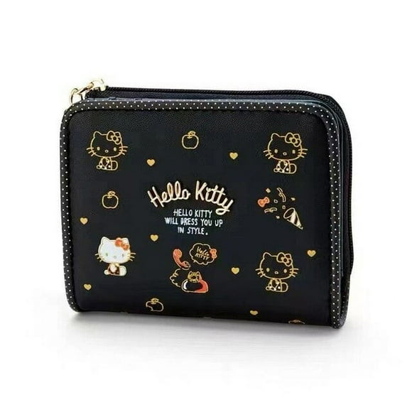 Black Pursepurses for Women Luxury Designer Black Purse Card Holder for Women Hello Kitty Cute Purse Women‘s Wallet with Patter