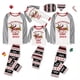 thumbnail image 2 of Pijamas familiares a juego de Navidad, conjunto de pijama de Dachshund a través de la nieve, Tops rojos, pantalones de reno, 2023, 2 of 3
