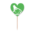 thumbnail image 1 of Vegetable Expression Happy Cauliflower Body Toothpick Flags Heart Lable Cupcake Picks, 1 of 3