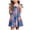 Blue, variant on Girls July 4th Dress Red White Blue Toddler Patriotic Outfit American Sundress 1-6 Years(Blue,5-6 Years)