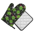 thumbnail image 2 of Gaeub Frogs And Santa Hat Print Oven Mitts and Pot Holders Sets of 2,Heat Resistant Pad,Cooking Gloves, for Baking BBQ Home Decor, 2 of 7