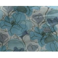 thumbnail image 5 of oneOone Georgette Viscose Light Blue Fabric Abstract Line Drawing Floral Sewing Material Print Fabric By The Yard 42 Inch Wide, 5 of 5