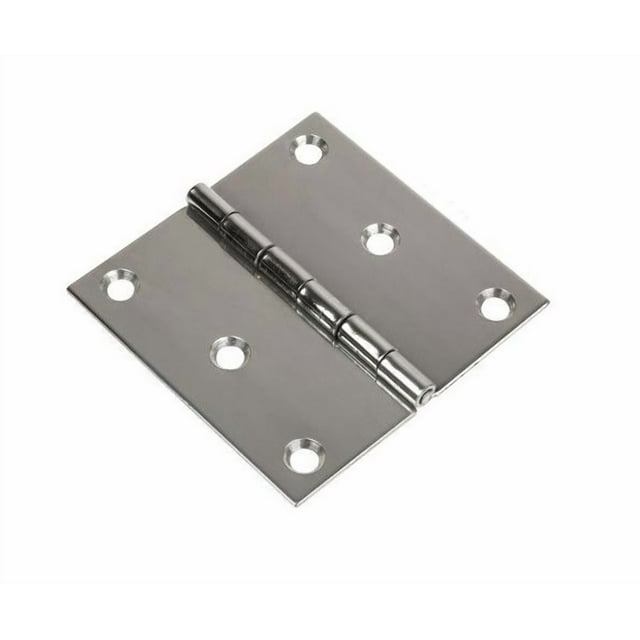 Sea Dog Boat Door Hinge 201081-1 Butt Hinge; 3 Inch Length x 3 Inch Width; 304 Stainless Steel; Flush Mount; Single