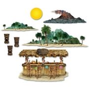 Tiki Bar & Island Props, 9"-4' 5", (8/Pkg)