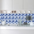 thumbnail image 2 of 10Pcs Glitter Mosaic Self Adhesive Tiles Stickers Kitchen Bathroom Home,4x4inch, 2 of 7