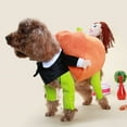 thumbnail image 6 of Fusipu Pumpkin Design Pet Costume Halloween Pet Costume Cute Pumpkin Design for Eye-catching Festive Outfit, 6 of 8