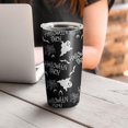 thumbnail image 4 of 20oz Tumblers Halloween Ghosts Stainless Steel Vacuum Insulated Double Wall Travel Tumbler Cups Mug with Lid and Straw,Cleaning Brush for Cold & Hot Drinks, 4 of 7