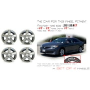 17 17x7 Set of 4 Automotive Rims New 5 Spoke Wheels for Toyota Camry 2012 - 2014 Silver OEM Quality Replacement 69604
