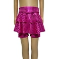 thumbnail image 4 of Gubotare Dance Shorts Girls Girls' Casual Ruffled Waist Shorts Elastic Summer Wide Leg Shorts Size 12-14 (Hot Pink,12-14 Years), 4 of 6